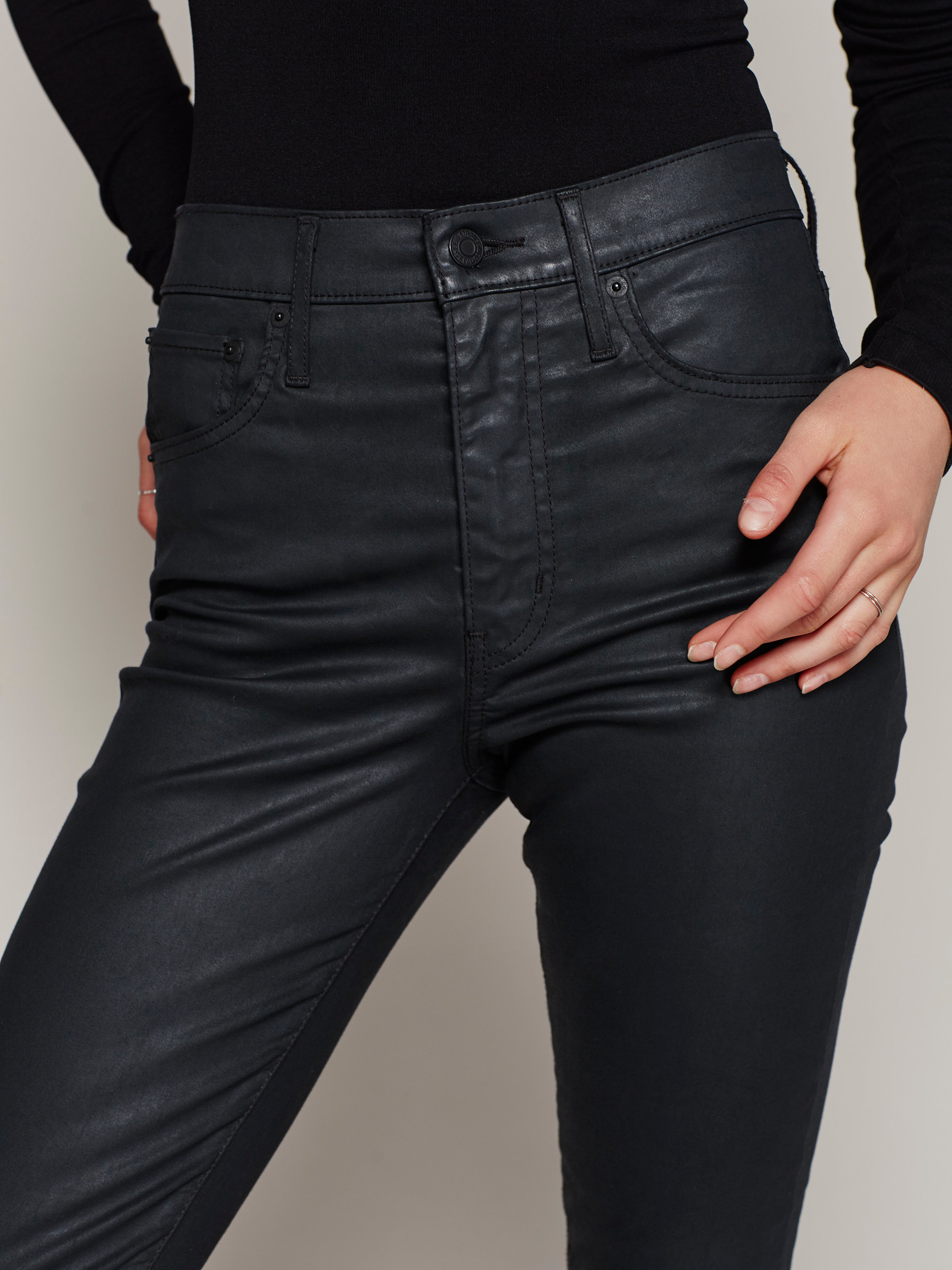 levi's mile high skinny black